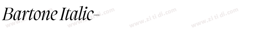 Bartone Italic字体转换